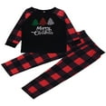 thumbnail image 2 of Ensembles de Pyjamas Assortis pour Famille Pyjamas de Noël Imprimés Arbre de Noël avec Bas à Carreaux, 2 of 6