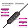 thumbnail image 3 of Graflsoa Remote-Controlled RGB Sound-Activated LED Strip with Dual Color Temperature, 5050 Beads, 30.5cm Length, Single or Double Pack, 3 of 6