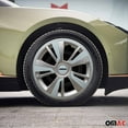 thumbnail image 3 of OMAC 16" Hubcaps Wheel Rim Cover Grey with Light Blue Insert 4pcs Set, 3 of 7