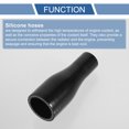 thumbnail image 4 of Unique Bargains 1 Pcs 19-38mm 0.75"-1.50" ID 127mm 5.00" Length 0 Degree Black Car Silicone Hose Coolant Hose Universal, 4 of 7