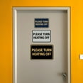 thumbnail image 6 of Signs ByLITA Classic Framed Please Turn Heating Off Door or Wall Sign | Eco-Friendly Home Sign (Brushed Gold) - Small, 6 of 9
