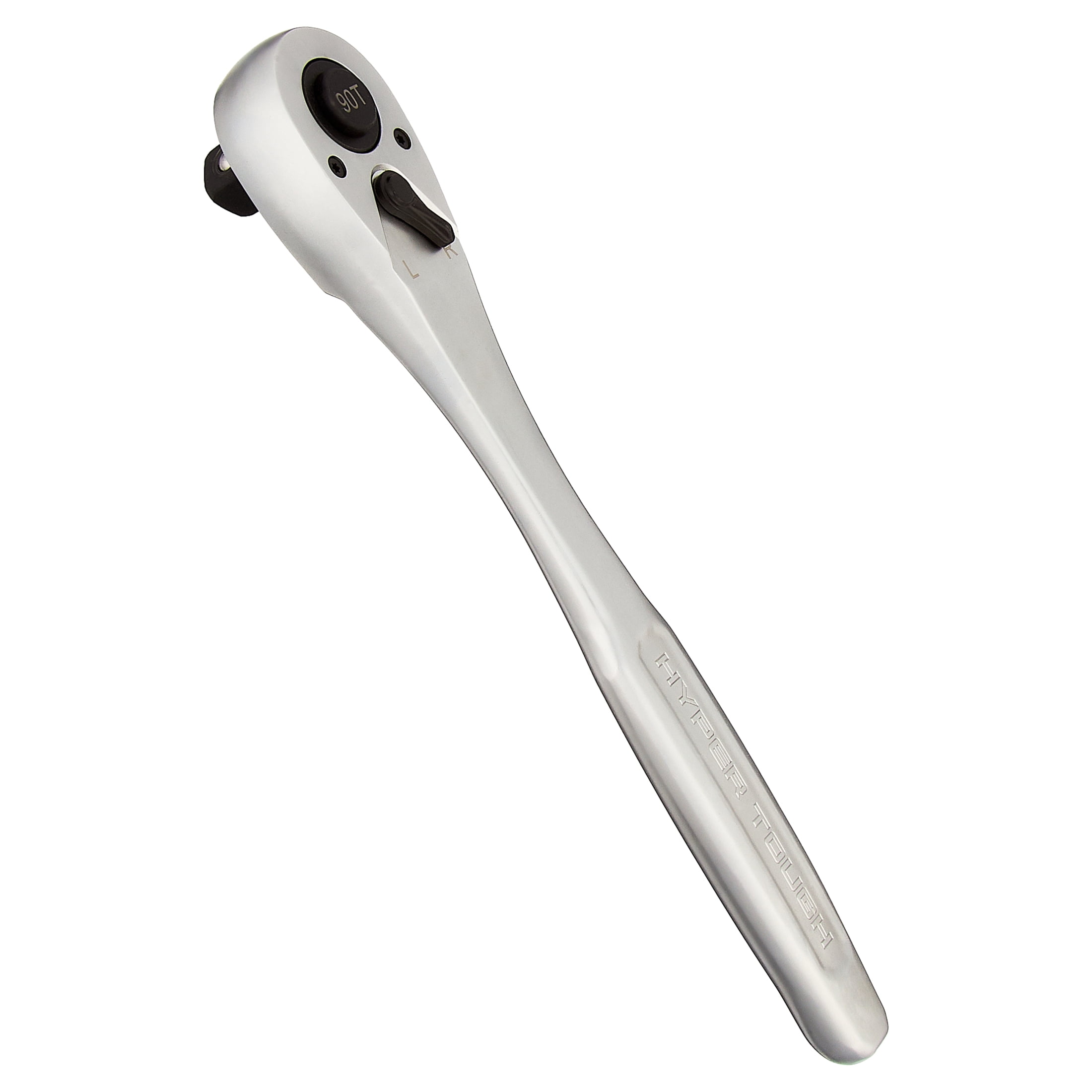 Hyper Tough 1/2-inch Drive Pear Head Ratchet, 90 Tooth