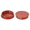 thumbnail image 1 of Tapón de plástico Uxcell, tipo de embellecedor, tapones redondos para agujeros, tapa de bloqueo a presión para tubo, rojo marrón 2", 1 of 7