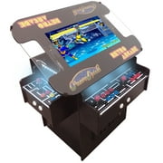 Suncoast Arcade Premium 3 Sided Cocktail Arcade Machine, over 1000 Games, Black Trim, Great for ages 4 years and up