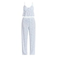 thumbnail image 3 of No Boundaries Eyelet Cami and Pants Sleep Set, 2-Piece, Women's XS-XXL, 3 of 4