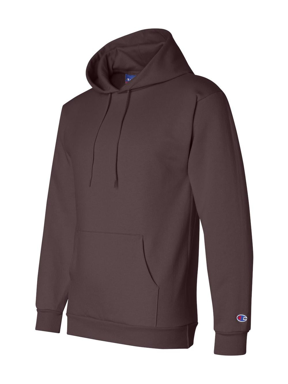 Men's Double Dry Action Fleece Pullover Hood, Maroon - 3XL