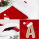 thumbnail image 3 of VEYLIN Christmas Stockings with Letters, 20 Inch Plush Christmas Stockings Large Embroidered Stockings & Holders for Kids/Adult Red Letter(A), 3 of 5