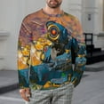 thumbnail image 2 of Apex Legends Pathfinder Men's Long Sleeve T-Shirt Loose Trendy Tee Soft Stretch Casual Shirt Top for Outdoor Indoor L, 2 of 7