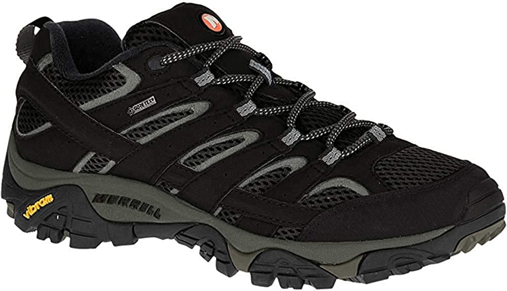 Merrell Men's Moab 2 Mid Gore-Tex' High Rise Hiking Shoes Black 10 UK Black