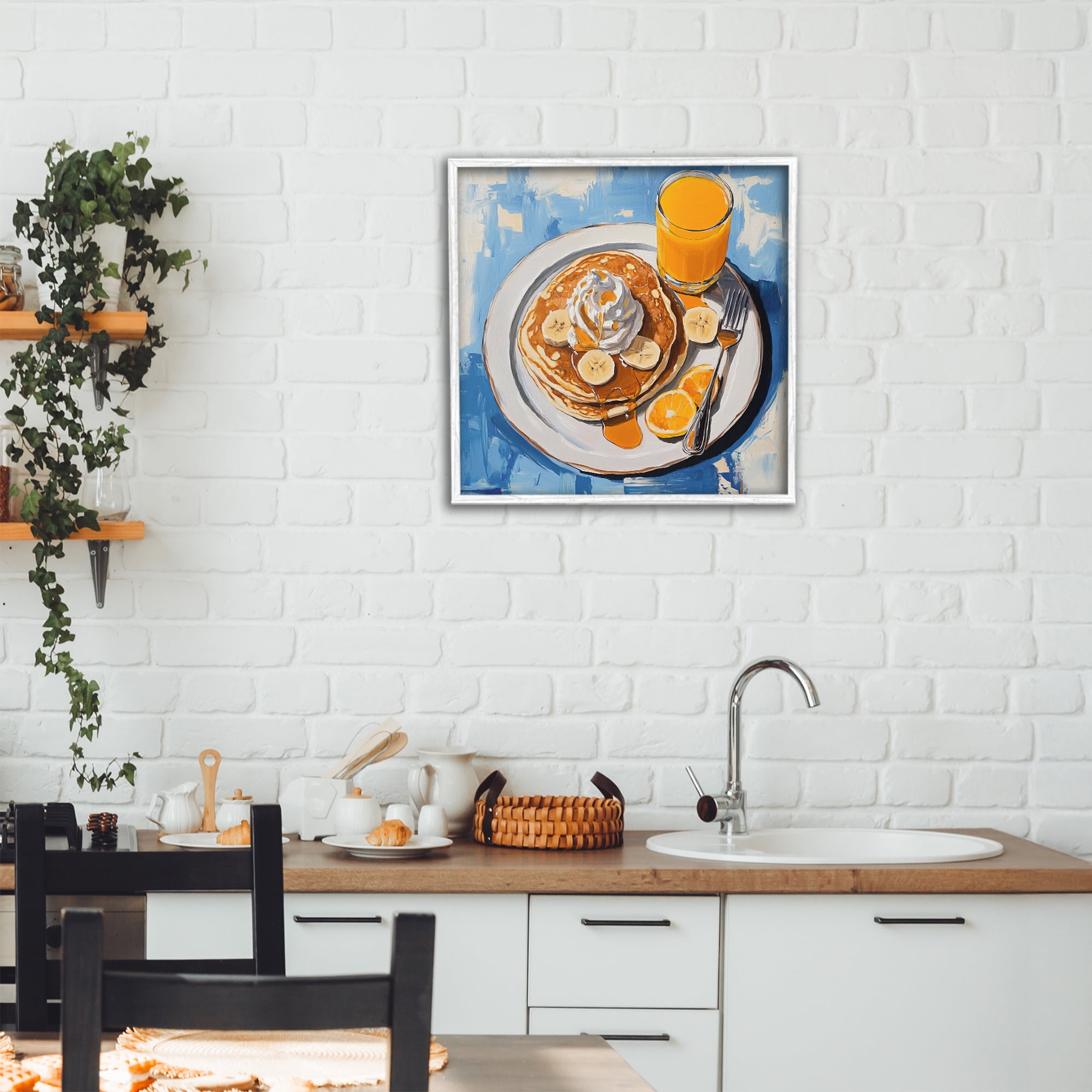 Stupell Industries Banana Bliss Sunshine White Framed Giclee Art, design by Tina LeCour