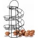 thumbnail image 1 of Dispensador de huevos de Metal con diseño en espiral, soporte para estante con cesta de almacenamiento para encimera de cocina, 1 of 6