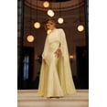 thumbnail image 1 of Mialoley Cape Longue Transparente pour Femmes, Mode, Col Ras du Cou, Couleur Unie/imprimé à Pois, Poncho Châle de Couverture, 1 of 2