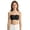 Black, variant on Girls Bandeau Bra Anti-Slip,Training Bras Dance Tube Top with Adjustable Clear Straps 6-14Y