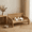 Bamboo Mat Style, variant on Cat Sofa Bed for Indoor Cats, Elevated Cat Couch with Wooden Frame, Washable Fluffy Cushion, Raised Pet Bed Furniture for Small Dogs & Cats, Modern Cozy Kitty Lounge