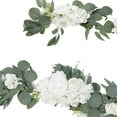 thumbnail image 4 of Guirnalda de rosas con flores artificiales, flores de seda colgantes, arreglos florales Blanco, 4 of 5