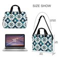 thumbnail image 3 of FORMRS 16" Laptop Bag Carrying Sleeve Case with Handle Travel Shoulder Briefcase, Blue Mosaic Pattern, 3 of 8