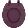 thumbnail image 2 of Achim Home Furnishings Fantasia 17 Inch Soft Standard Vinyl Toilet Seat - Burgundy (Not Slow Close), 2 of 2