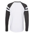 thumbnail image 3 of LAT Men's Gameday Mash-Up Long Sleeve Fine Jersey T-Shirt - B WH/ V SM/ B WH - XS, 3 of 5