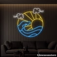thumbnail image 3 of Glowneon Sunset Wave Neon Sign, Sun Ocean Led Sign, Sun Wave Neon, Sunset Led Light, 3 of 5