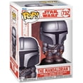 thumbnail image 2 of Pop Star Wars 3.75 Inch Action Figure - Holiday Mandalorian #732, 2 of 3