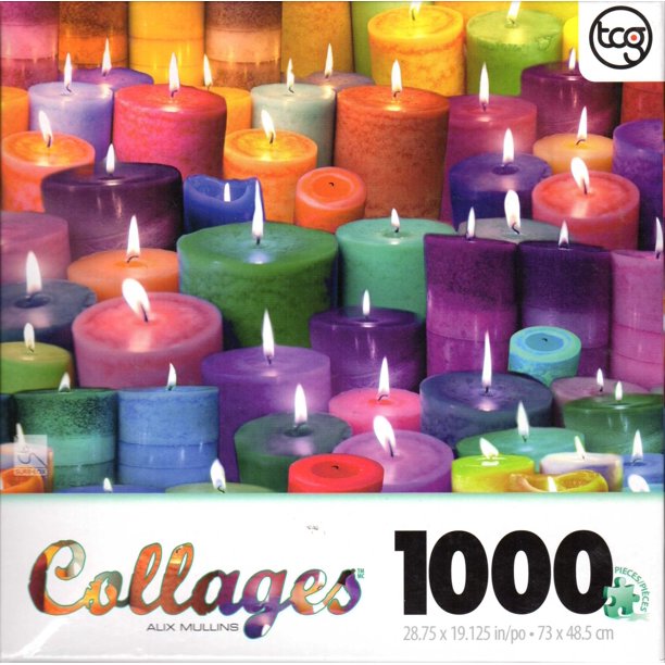 Candles Collage 1000 Piece Puzzle