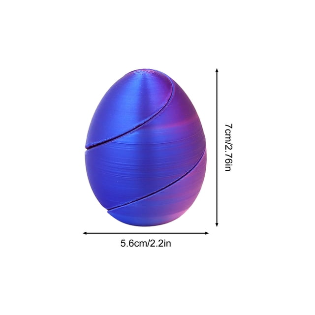 Juguete de Huevo de Pascua, Huevos Desmontables Giratorios Impresos Diseño Interactivo Único para Niños, Juego Decorativo Colorido Y Regalo