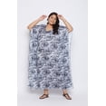 thumbnail image 2 of Oussum Women's Satin Plus Size Kaftans Dress Long Maxi Night Dresses for Women Tie Dye Caftans Casual Nightwear Online, 2 of 8
