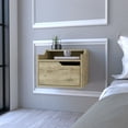 thumbnail image 6 of DeeHome Floating Nightstand Chester, Bedroom, Macadamia, 6 of 7