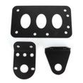 thumbnail image 4 of License Plate Frames,  Universal Motorcycle License Mount Plate Holder Bracket Side Mounted Tail Light Aluminium Alloy Frame Bracket, 4 of 8