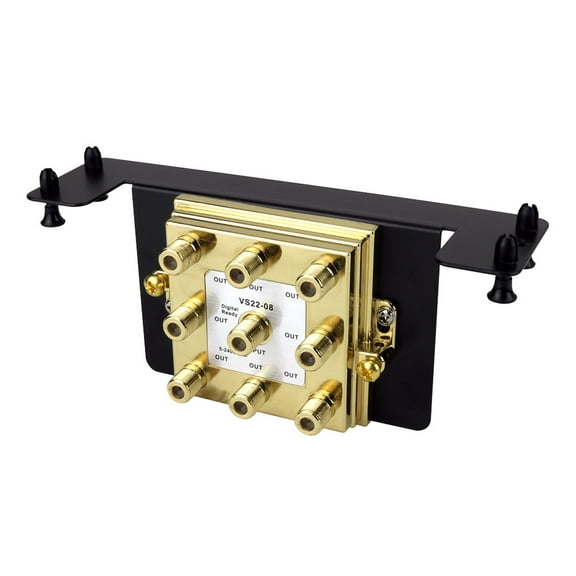 Construct Pro CATV Splitter (8 Way Standard F Female Input Connectors)