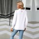 thumbnail image 1 of Camisas de manga larga, blusa de cuello redondo con volantes para mujer, blusa de cuello redondo con volantes, máxima confiabilidad, 1 of 5