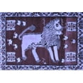thumbnail image 1 of Ahgly Company Indoor Rectangle Animal Blue Traditional Area Rugs, 3' x 5', 1 of 4