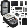 thumbnail image 4 of Sac à Dos sous Vide Extensible, 25 L 30 L 60 L Grande Capacité Étanche à Multiples Compartiments Sac de Compression à Scellage sous Vide, Sac à Dos Airback Rechargeable USB avec Tige en Aluminium Ajustable, 4 of 7