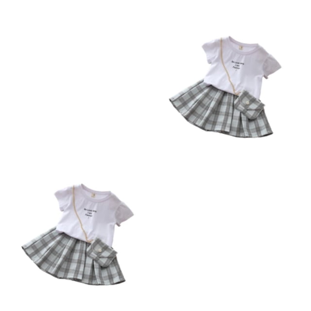 Minnieouse Camiseta de estilo informal de verano para niña, conjunto de con cintura elástica, evento de senderismo, Tops de cuello para niños, Type7 NO7