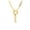 Gold Tone, variant on Ginger Lyne Paperclip Chain Carabiner Charm Holder Necklace Hugs and Kisses Charm for Women Stainless Steel 18-20"