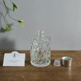 thumbnail image 3 of Hosley Set of 4 Mid Century Modern Clear Glass Diffuser Bottles 4 Inch High, 3 of 10