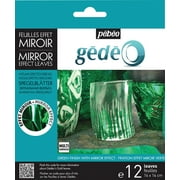 Pebeo - Gedeo Mirror Effect Leaves - Green - 12 Shts./Pkg.