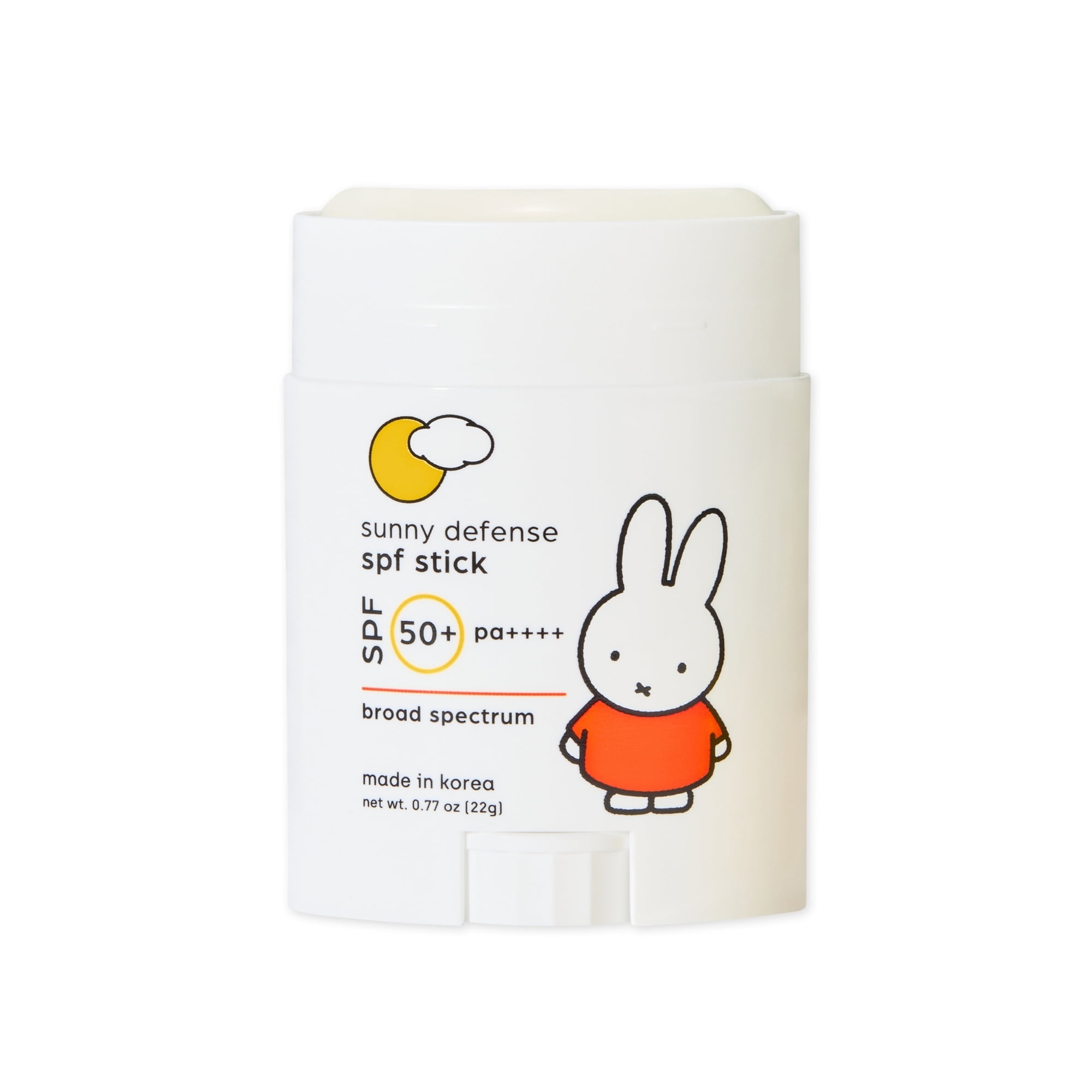 dearcloud x Miffy Sunny Defense Sun Stick SPF 50+ PA++++ – Korean Sunscreen for Face & Travel Size (.77 oz)