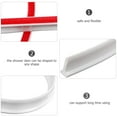 thumbnail image 5 of NIAIZEK White Silicone Shower Water Dam Barrier, Flexible Self-Adhesive Design, Easy Installation, 1 Piece, 5 of 6