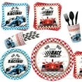 thumbnail image 4 of Racing Theme Party Supplies Disposable Tableware Set Eco-Friendly All-in-One, 4 of 6