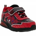 thumbnail image 1 of Spider-Man Logos Boy's Light-Up Sneakers-Size 11, 1 of 4
