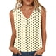 thumbnail image 1 of Mujeres sin mangas Tops verano no posicionado impresión rayas cuello en V blusa casual Mujeres cuello en V Tops de verano, 1 of 6