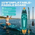 thumbnail image 5 of SOLAVERO 10'6" Inflatable Stand Up Paddle Board, Ultra-Light SUP Board with Accessories, Anti-Slip EVA Deck for Adults, 5 of 8
