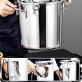 thumbnail image 2 of 10l Stainless Steel Milk Can With Silicone Seal Lid - Liquid Storage Container For Milk, Wine, And More, 2 of 5