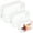 White, variant on 3 Pack Clear Travel Toiletry Bags for Men Women, TSA Approved Toiletry Bag Transparent Portable Travel Makeup Bags Set, Carry on Travel Accessories Bag with Zipper(Red, 3 Size )