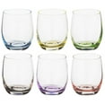 thumbnail image 2 of Bohemian Crystal Set of 6 Beverage Tumblers - Rainbow Colored Glasses 10 Oz, 2 of 4