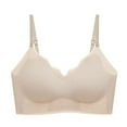 thumbnail image 2 of Zorckvet Nursing Bras for Breastfeeding Seamless V Neck Maternity Bra Women Pregnancy Breastfeeding Bra, 2 of 4