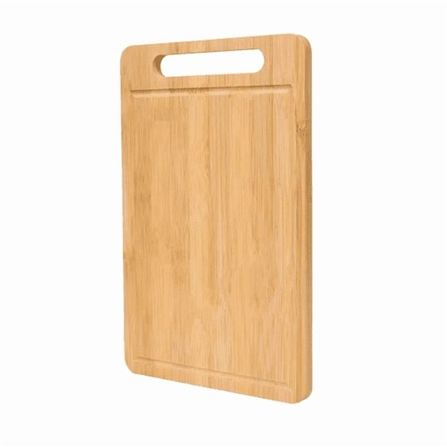 Natural Wood Cutting Board with Smooth Surface And Rounded Edges, Rectangular Shape with Handle Hole, Ideal for Home Kitchens, Cooking Enthusiasts, And Chefs, Durable And Eco-Friendly , Cutting Board