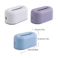 thumbnail image 2 of Caja de almacenamiento de pañuelos, soporte de papel, servilleta de mesa, dispensador impermeable de plástico, decoraciones para el baño de la Almacenamiento y organización del hogar Azul Bearachild HA079881-03, 2 of 6