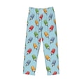 thumbnail image 6 of Uemuo Modern Ice Cream Pattern Men's Wide Leg Palazzo Lounge Pants with Pockets Light Weight Loose Comfy Casual Pajama Pants-XX-Large, 6 of 9